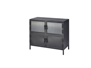  Vitrino 4 Door Iron Side Table