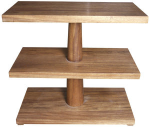 Fatima Side Table, Dark Walnut