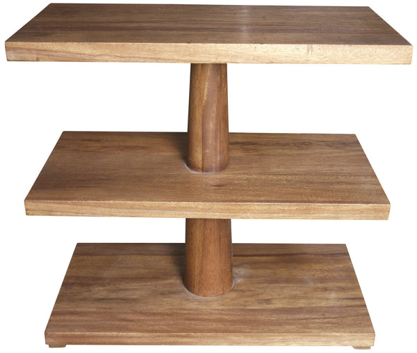 Fatima Side Table, Dark Walnut