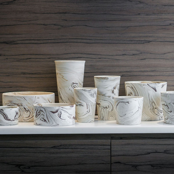 Agateware Vase, set/3