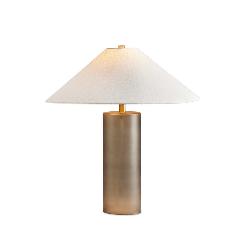 Patton Table Lamp In Smoked Blown Glass