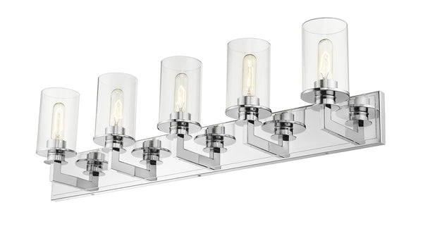 Savannah 5 Light Vanity in Chrome Finish