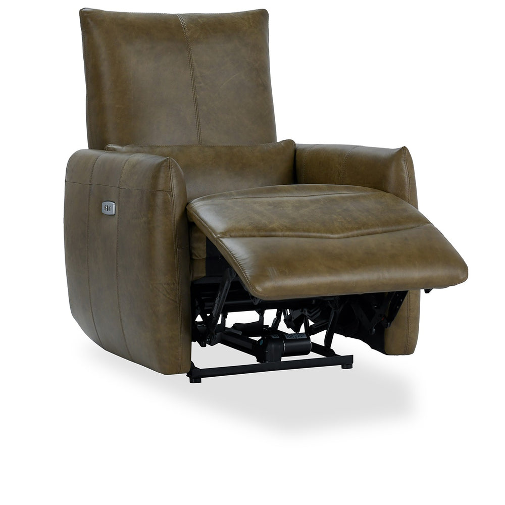 Thaya Leather Power Recliner with Adjustable Legrest