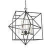 Roxton AC11208PN Chandelier in Matte Black & Polished Nickel