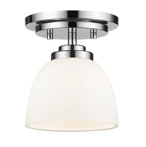 Ashton 1 Light Flush Mount in Chrome  Finish
