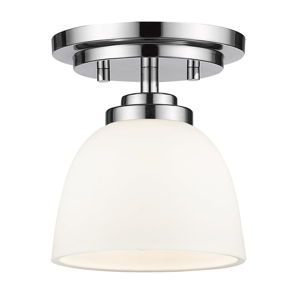 Ashton 1 Light Flush Mount in Chrome  Finish