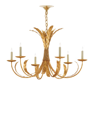 Bette Gold Chandelier In Grecian Gold Leaf