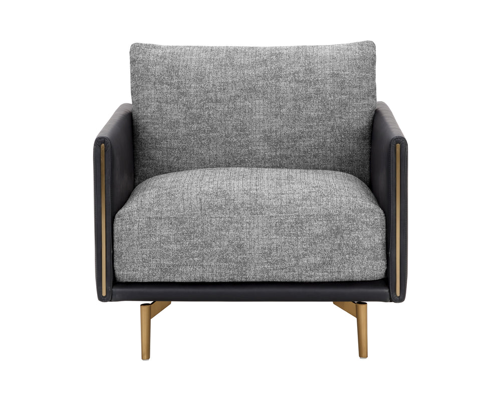 ASHI ARMCHAIR - NASH ZEBRA / COAL BLACK