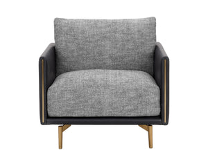 ASHI ARMCHAIR - NASH ZEBRA / COAL BLACK