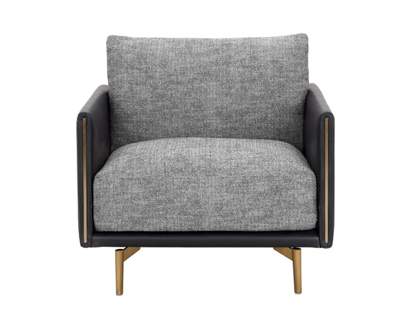 ASHI ARMCHAIR - NASH ZEBRA / COAL BLACK