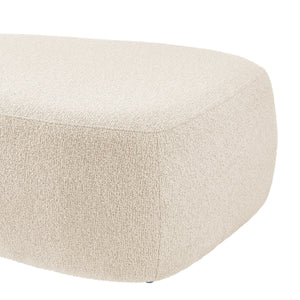 Carlese Boucle Big Ottoman, Palladian Beige