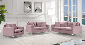 Lucy Sofa In Pink Velvet