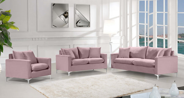 Lucy Sofa In Pink Velvet