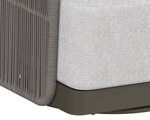 ALLARIZ SWIVEL ARMCHAIR - WARM GREY - GRACEBAY LIGHT GREY