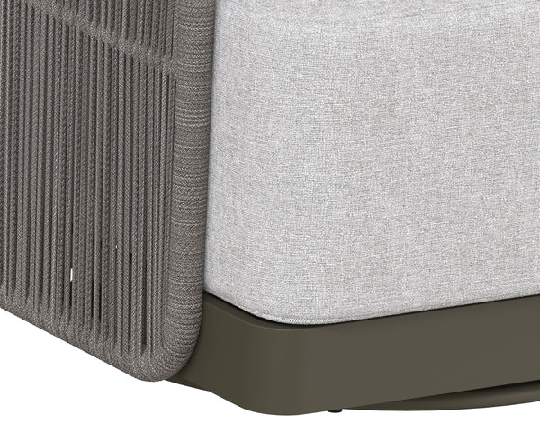 ALLARIZ SWIVEL ARMCHAIR - WARM GREY - GRACEBAY LIGHT GREY