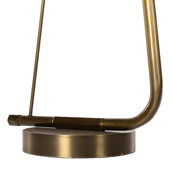 Egon Floor Lamp In Antique Brass Iron