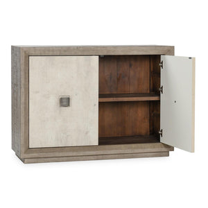 Denver Solid Wood 2Dr Cabinet - Gray/White