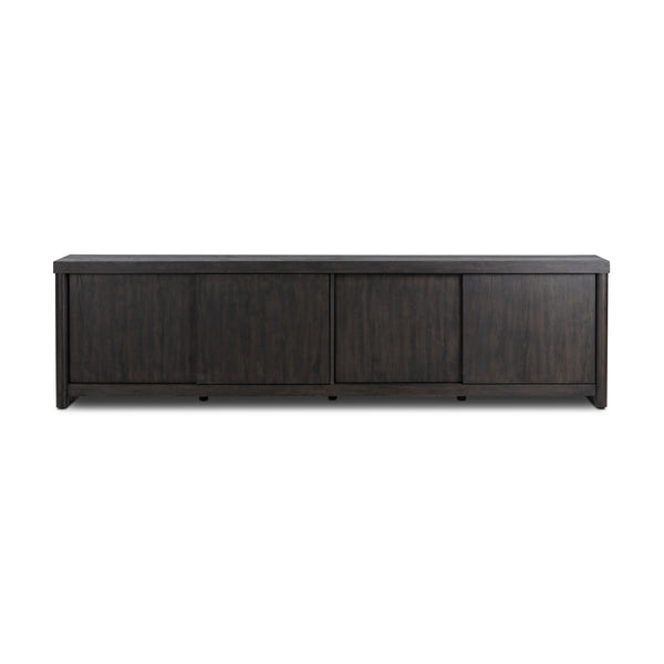 Laredo Media Console In Smoked Black Veneer