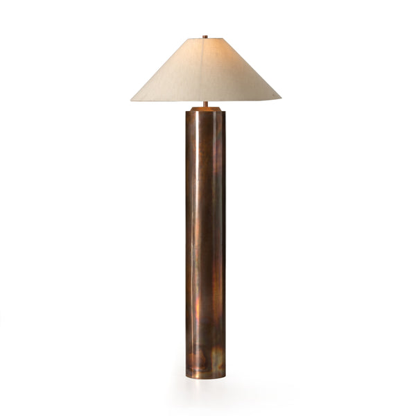 Seaton Floor Lamp In Iridescent Acid Wash