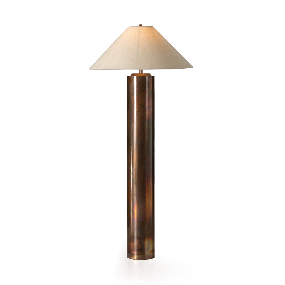 Seaton Floor Lamp In Iridescent Acid Wash