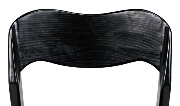 Weller Sungkai/Mindi Chair in Charcoal Black