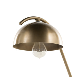 Becker Table Lamp In Charcoal & White Mrbl