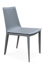 Tiffany dining chair grey bonded leather