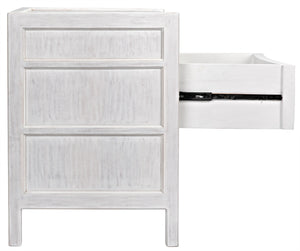 Hampton Night Stand 24", White Wash