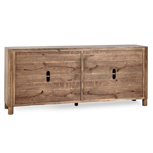 Orlando Solid Wood 4Dr Buffet with Oak Veneer