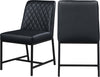 Bernard Dining Chair In Black Faux Leather