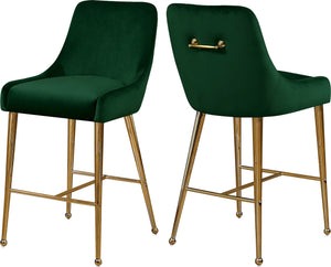 Irvin Stool In Green Velvet