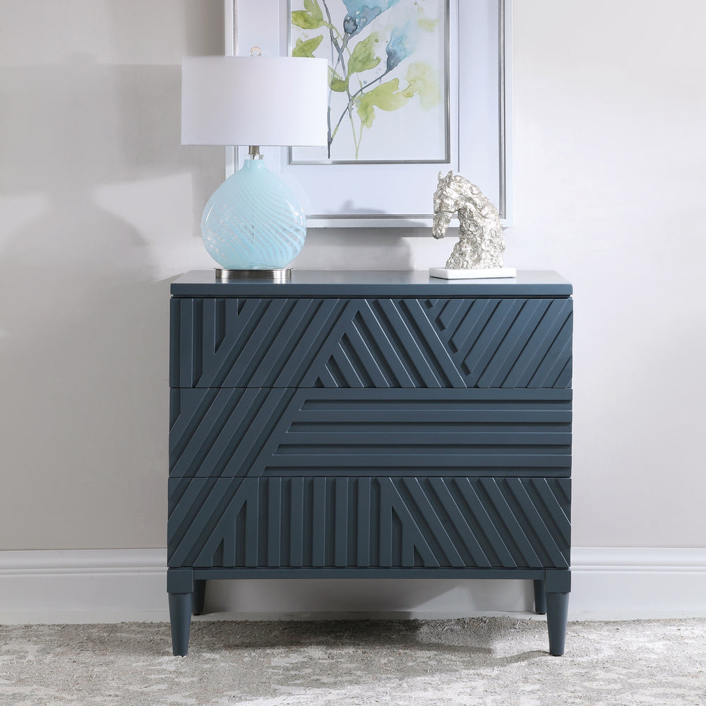 Colby Drawer Chest In Blue