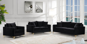 Lucy Chair In Black Velvet