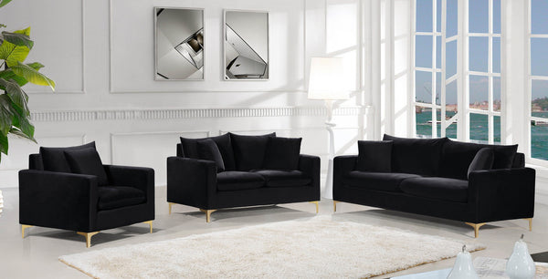 Lucy Chair In Black Velvet