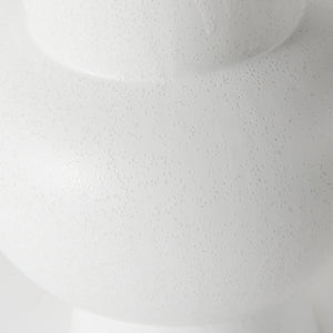 Laforge 10.8H Medium White Ceramic Vase