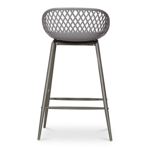 Piazza Outdoor Counter Stool Grey - Set of 2