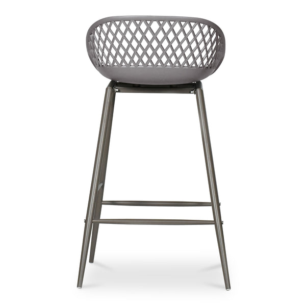 Piazza Outdoor Counter Stool Grey - Set of 2