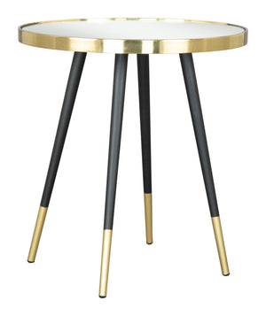 Particle Side Table Black & Gold