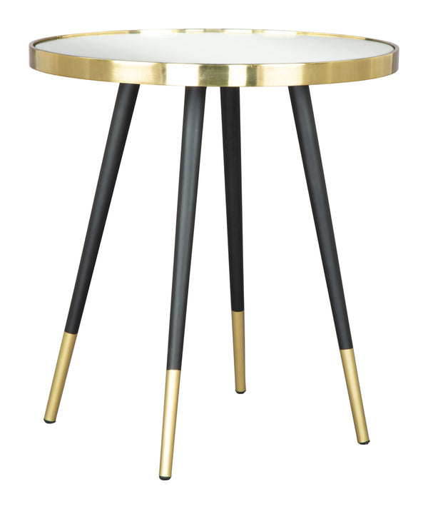 Particle Side Table Black & Gold