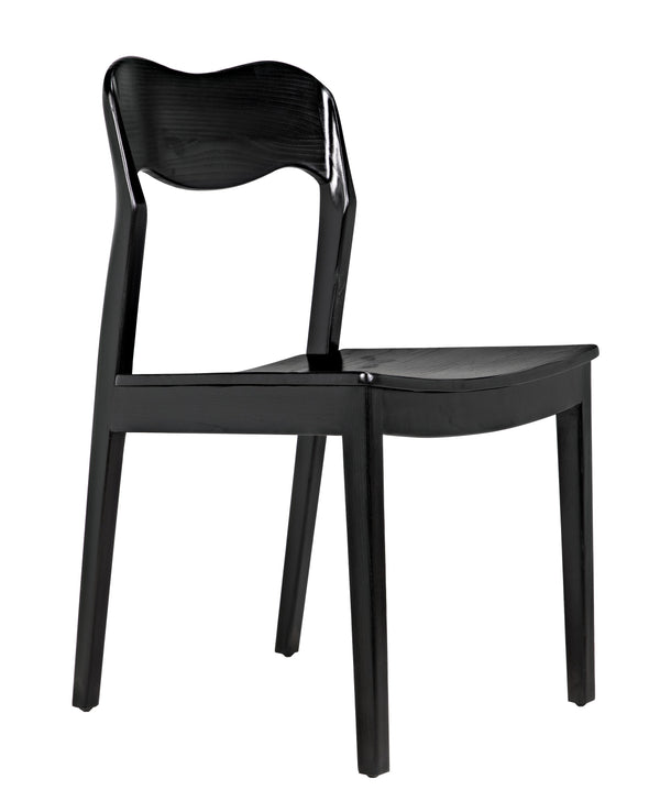 Weller Sungkai/Mindi Chair in Charcoal Black