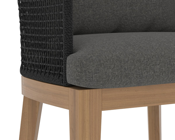 CAPRI COUNTER STOOL - NATURAL - GRACEBAY GREY