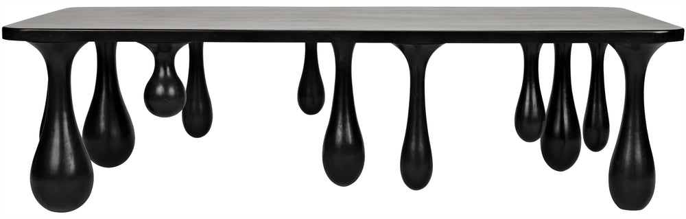 Drop Coffee Table, Hand Rubbed Black