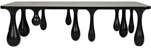 Drop Coffee Table, Hand Rubbed Black