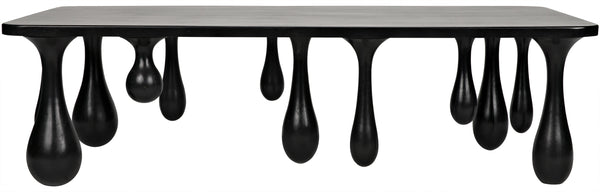 Drop Coffee Table, Hand Rubbed Black