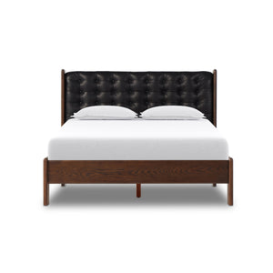 Halston Bed In Terra Brown Ash In King