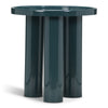 Teal Enamel End Table