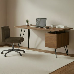 Sally Office Chair in Cedar Green Upholstery