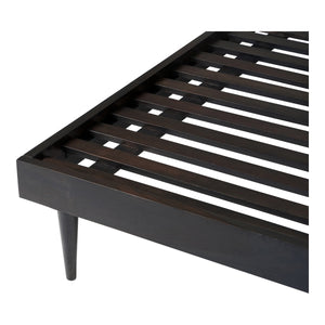Moe's Pablo King Size Bed in Black Sheesham Wood