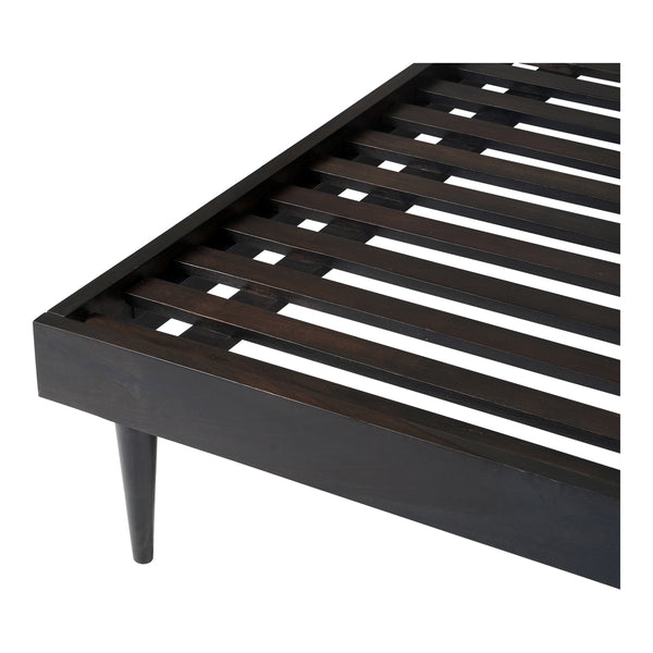 Moe's Pablo King Size Bed in Black Sheesham Wood