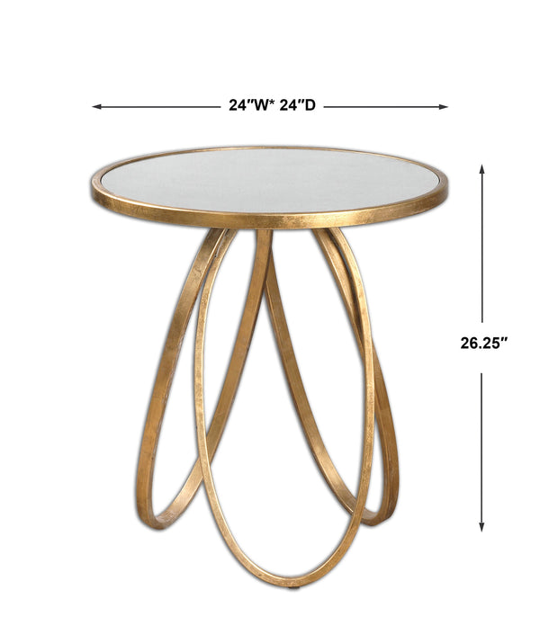 Montrez Gold Accent Table